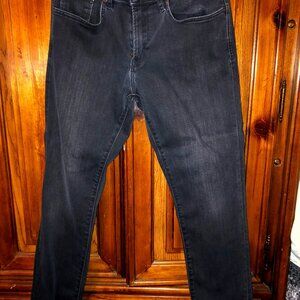 Mens Banana Republic Travler Black Jeans 31X32 Slim Fit. Used-Like New